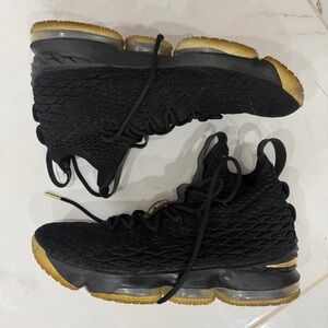 LeBron x Nike 15 black metallic gold